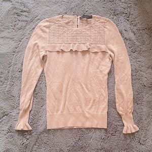 WHBM Light Pink Shimmer Top